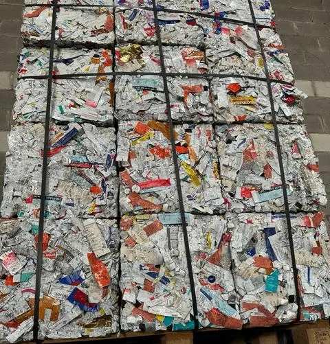 Processed Aluminum bottle tops/yogurt scrap